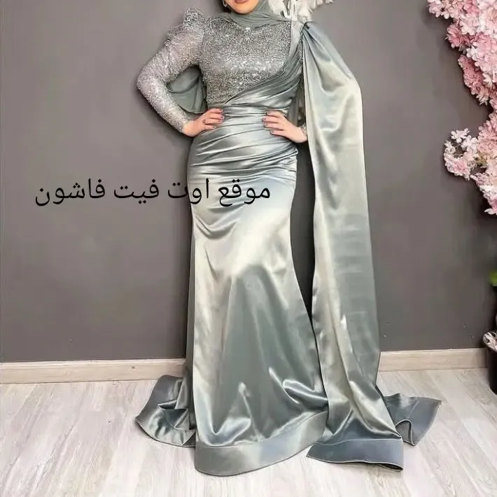 موضه فساتين 2024 فساتين سهره طويله للمحجبات 2024